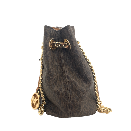 Michael Kors Monogram Jet Set Chain Small Shoulder Bag | Brand New |