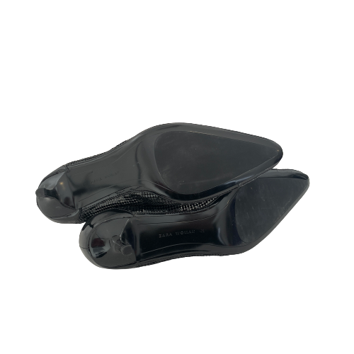 ZARA Black Sequins Heels | Brand New |