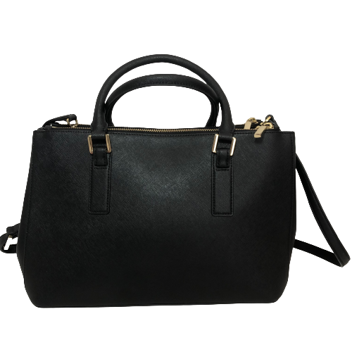 Tory Burch Black Robinson Leather Satchel | Pre Loved |