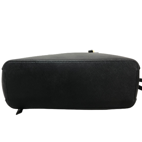 Tory Burch Black Robinson Leather Satchel | Pre Loved |