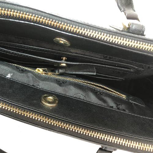 Tory Burch Black Robinson Leather Satchel | Pre Loved |