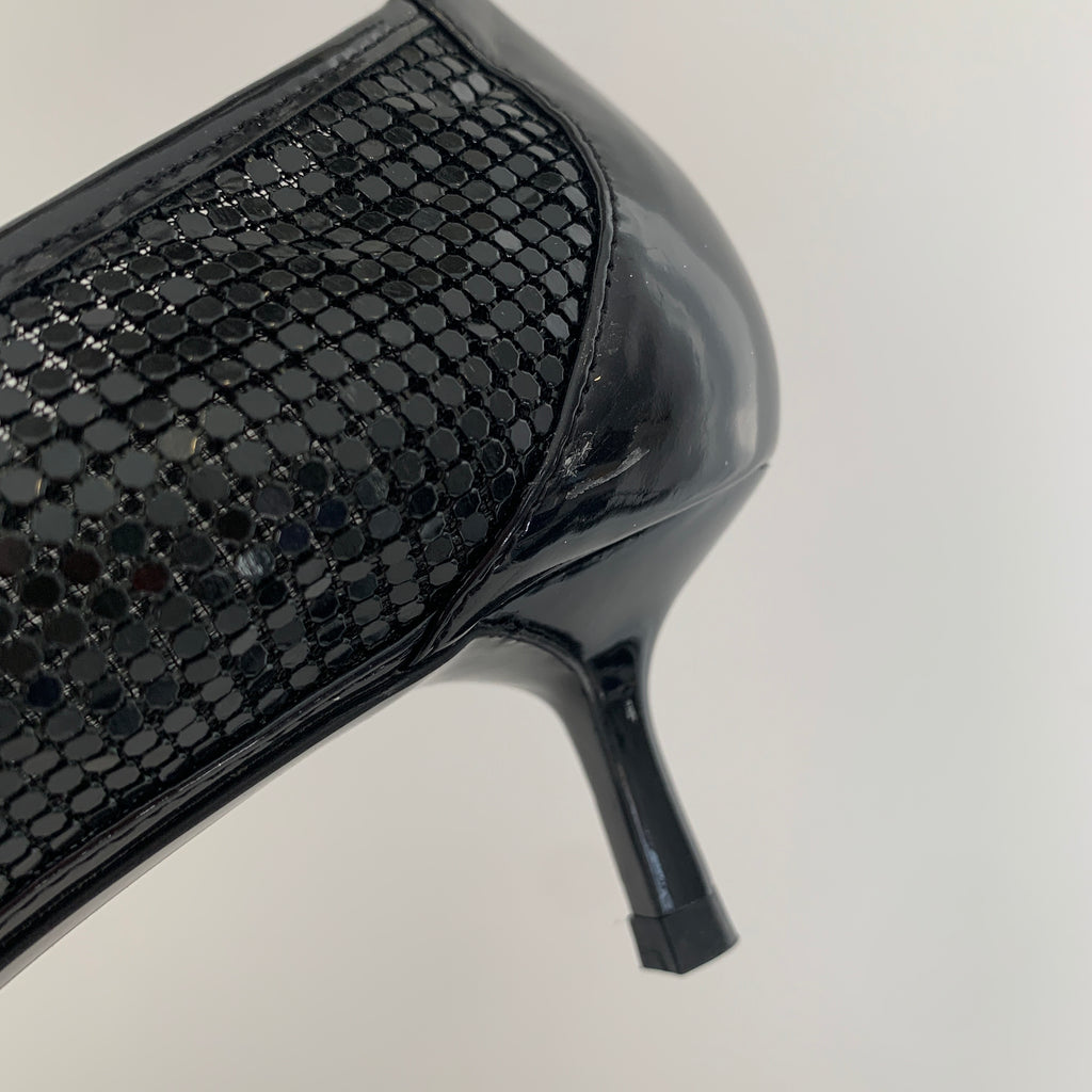 ZARA Black Sequins Heels | Brand New |