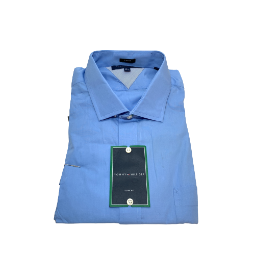 Tommy Hilfiger Mens Blue Button Down Shirt | Brand New |