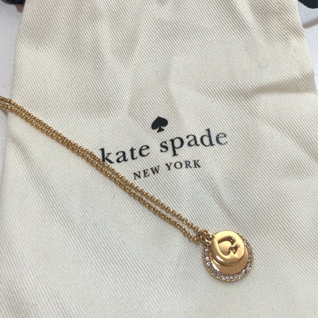 Kate Spade Gold 'Spot The Spade' Necklace | Brand New |