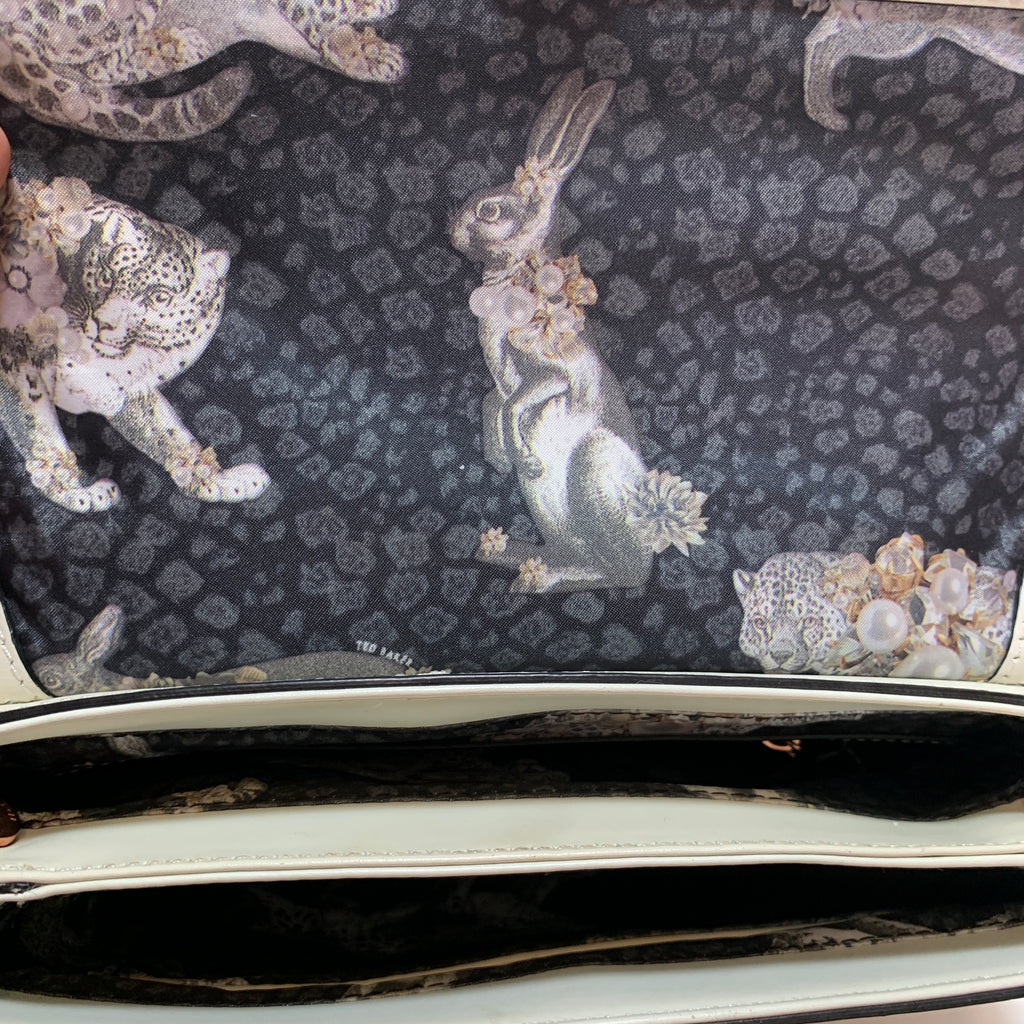 Ted Baker Off-White Leather Bow Shoulder Bag | Gently Used |