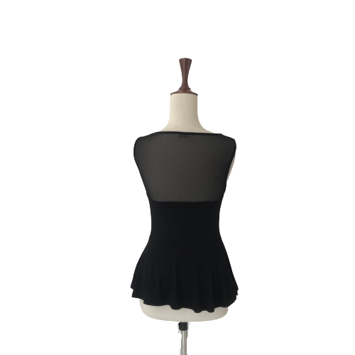 Miss Selfridge Black Sleeveless Peplum Top | Gently Used |