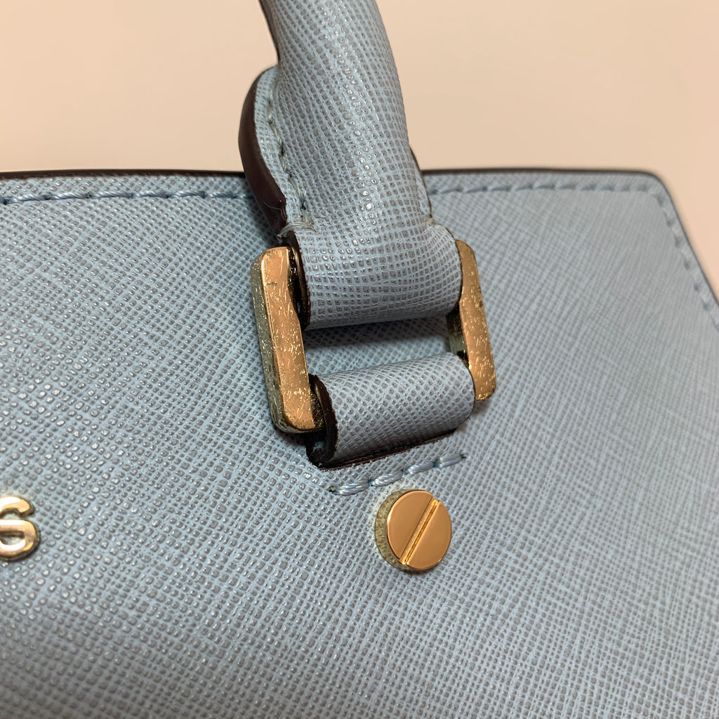 Michael Kors Sky Blue Leather Small Selma Satchel | Gently Used |