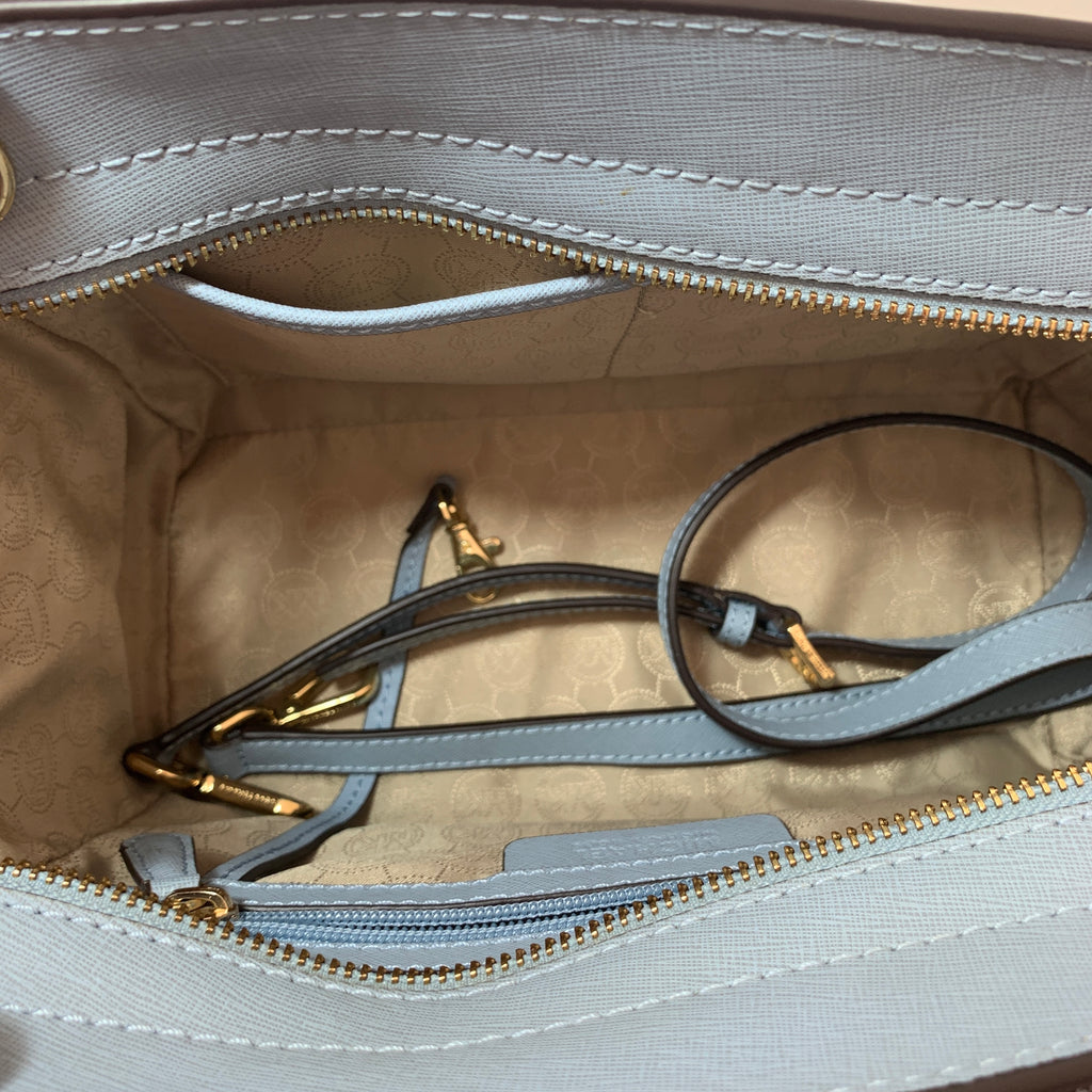 Michael Kors Sky Blue Leather Small Selma Satchel | Gently Used |