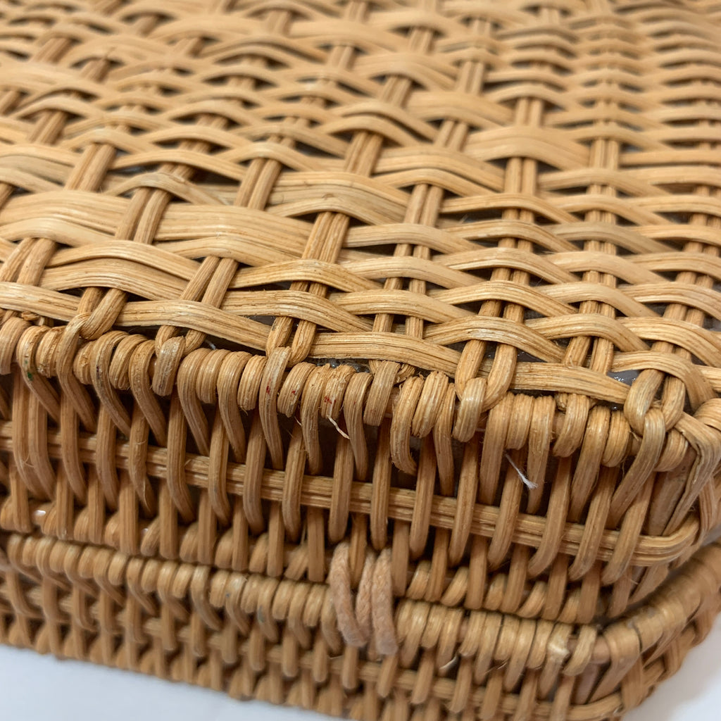 ZARA Round Cane & Straw Crossbody Bag | Pre Loved |