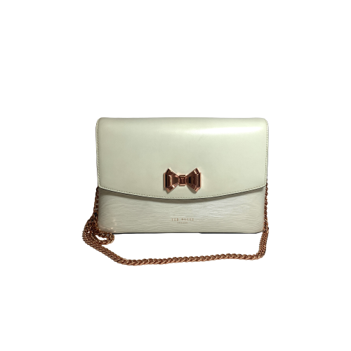 Ted Baker Off-White Leather Bow Shoulder Bag | Gently Used |
