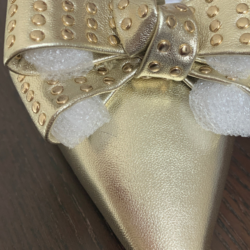 Kate Spade Pale Gold Leather 'Sterling' Pointed Pumps | Like New |