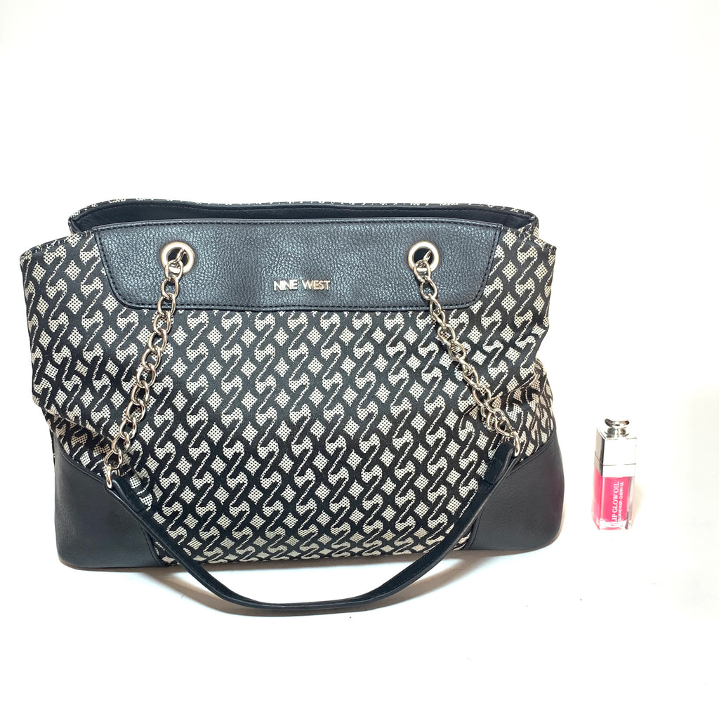 Nine West Black & White Shoulder Bag | Pre Loved |