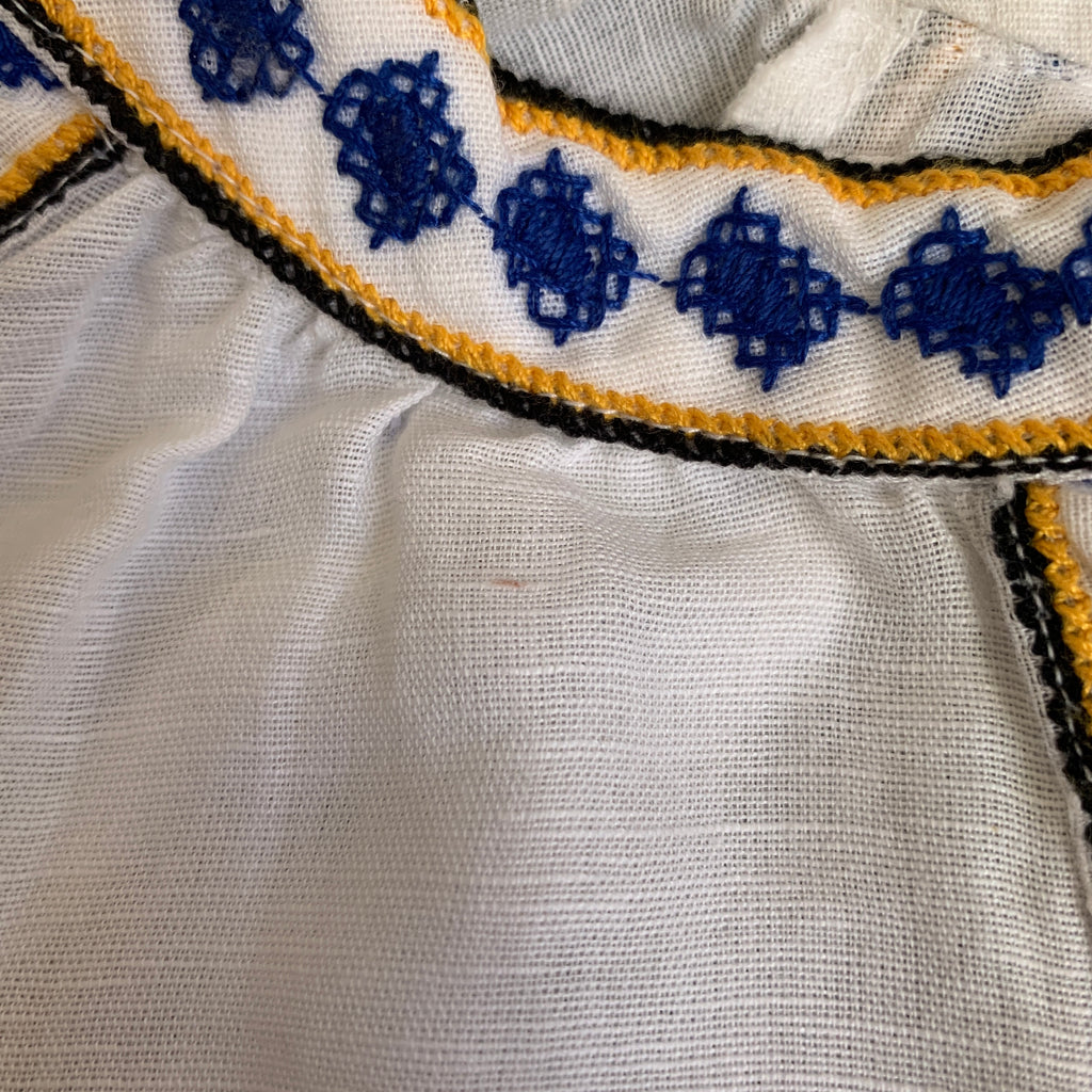 Mango White Embroidered Tunic | Pre Loved |