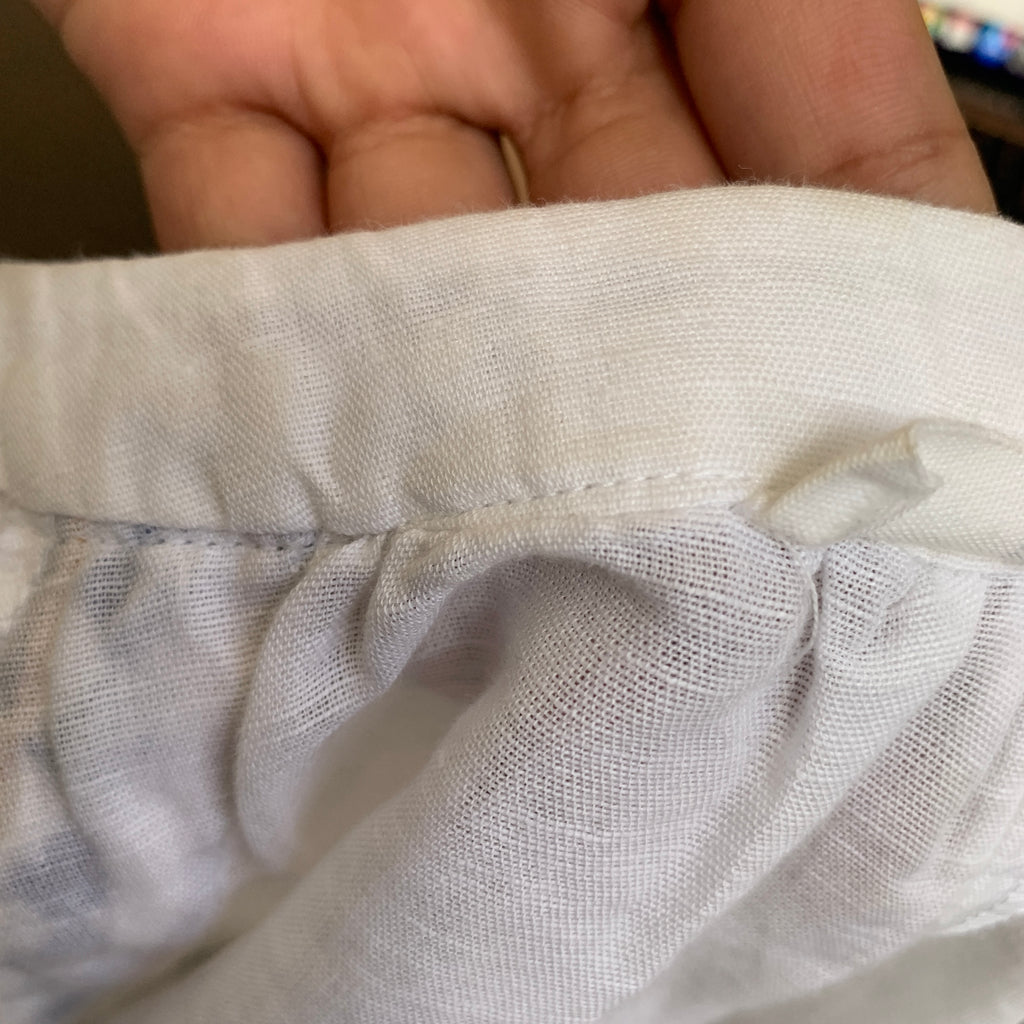 Mango White Embroidered Tunic | Pre Loved |