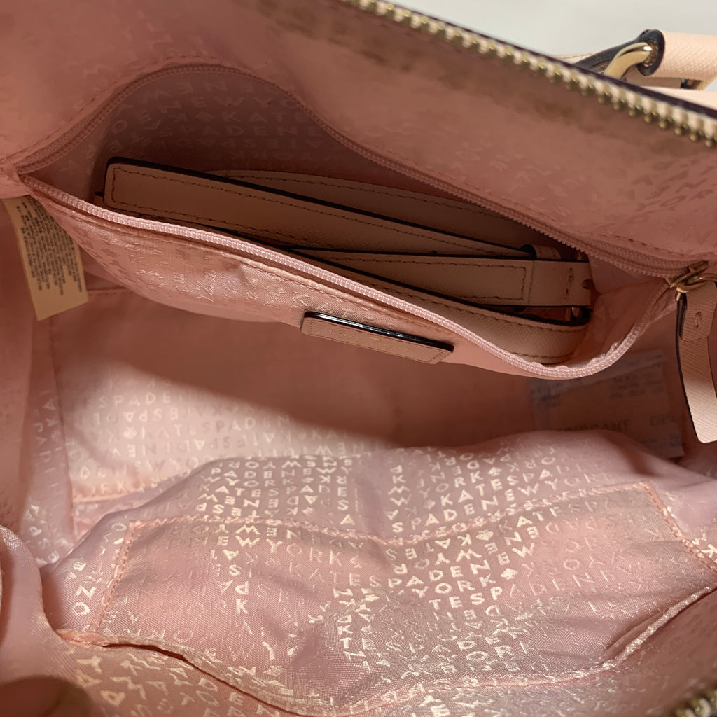 Kate Spade Nude Textured Leather Satchel | Gently Used |