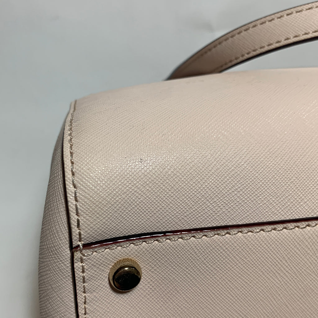 Kate Spade Nude Textured Leather Satchel | Gently Used |