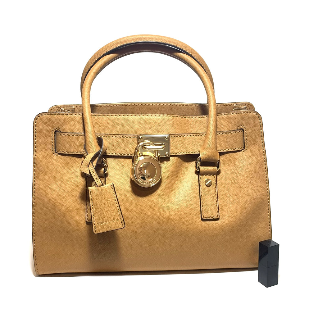 Michael Kors Tan Hamilton Lock Satchel | Gently Used |