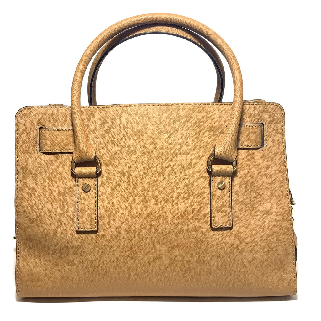 Michael Kors Tan Hamilton Lock Satchel | Gently Used |