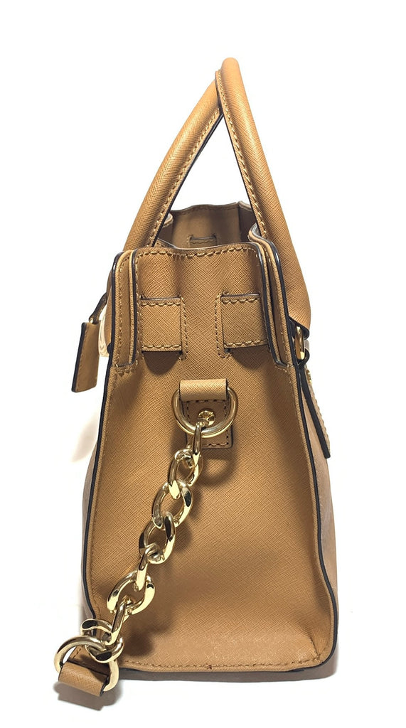 Michael Kors Tan Hamilton Lock Satchel | Gently Used |