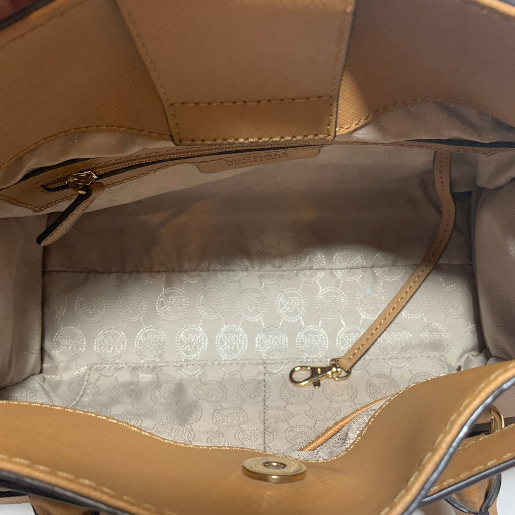 Michael Kors Tan Hamilton Lock Satchel | Gently Used |