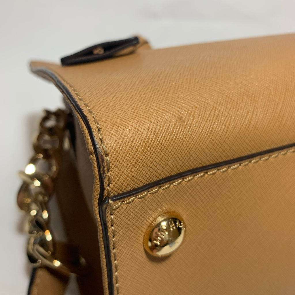 Michael Kors Tan Hamilton Lock Satchel | Gently Used |