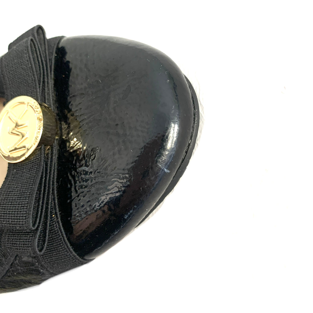 Michael Kors Black 'Dixie' Leather Ballet Flats | Pre Loved |