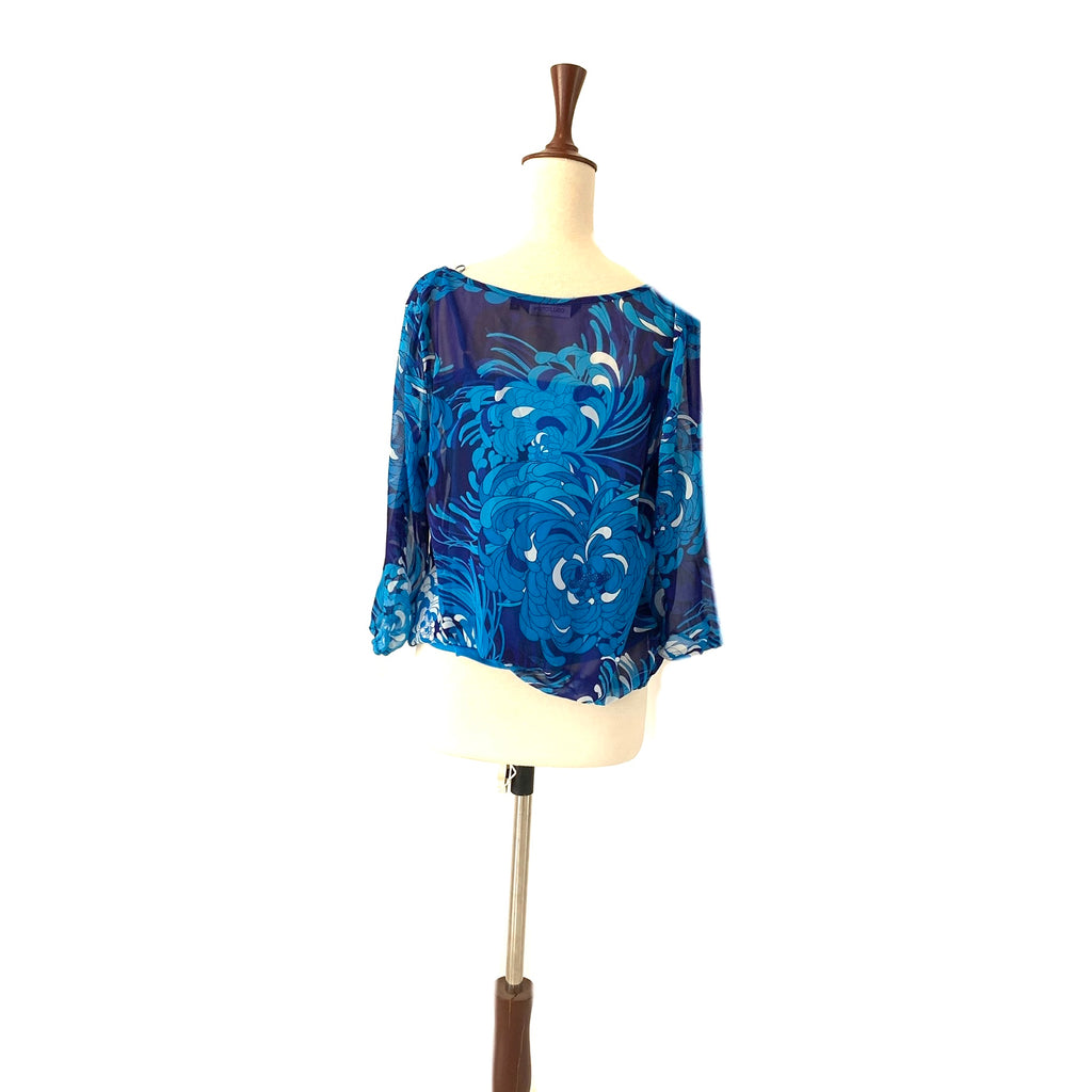 The Collection by Debenham's Blue Floral Print Top | Gently Used |