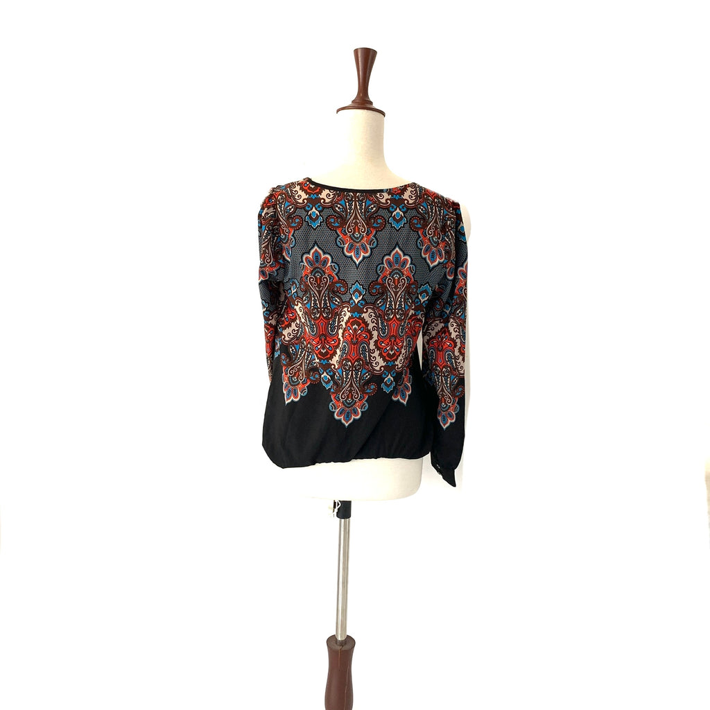 Red Herring Red & Black Printed Top | Gently Used |