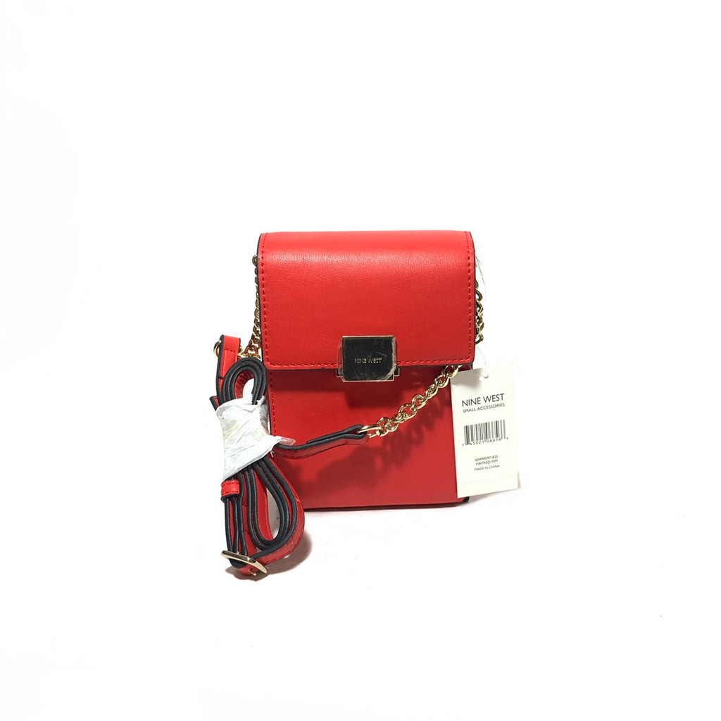 Nine West Red Rectangular Cross Body Bag | Brand New |