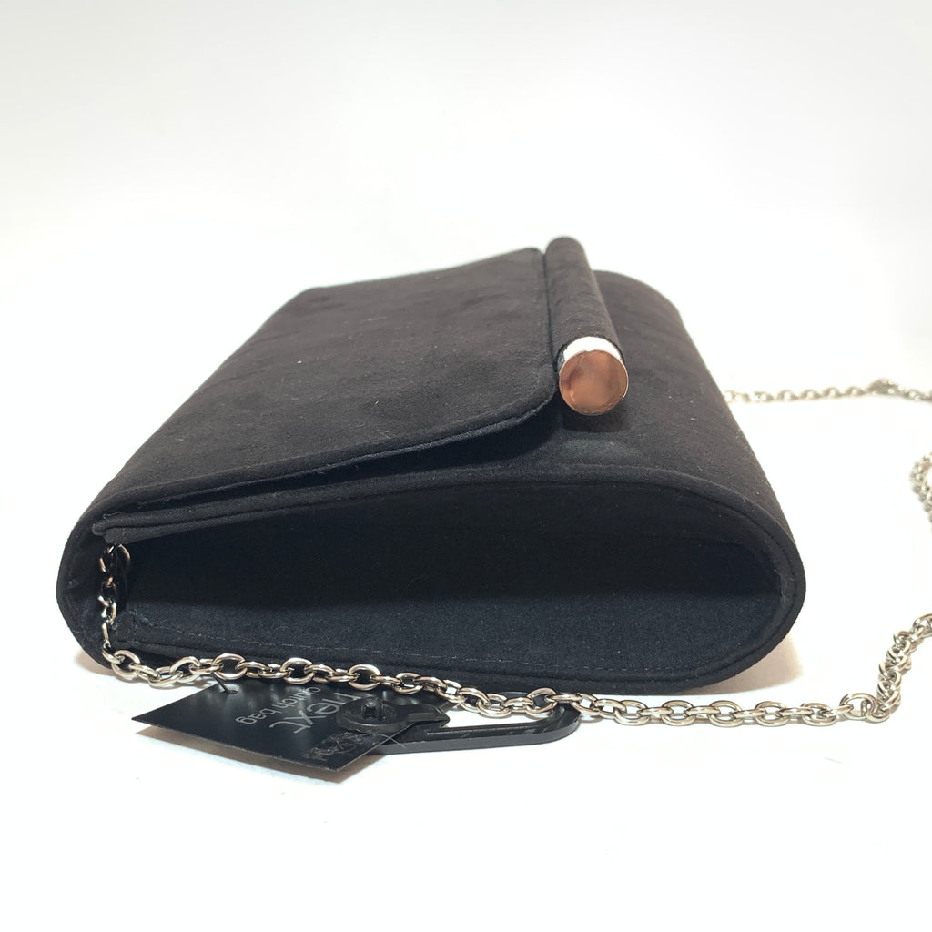 NEXT Black Suede Clutch | Brand New |