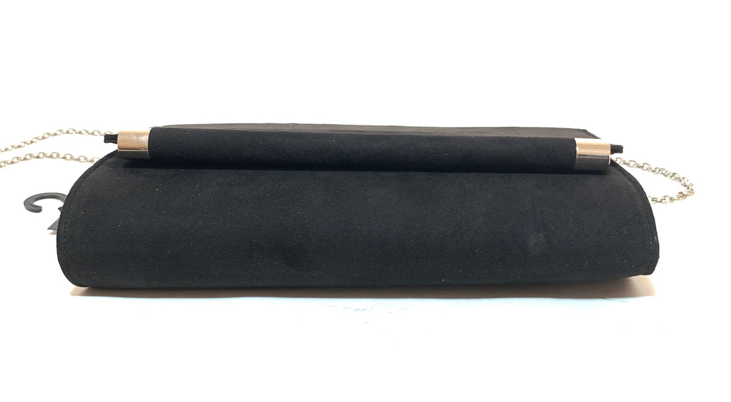 NEXT Black Suede Clutch | Brand New |
