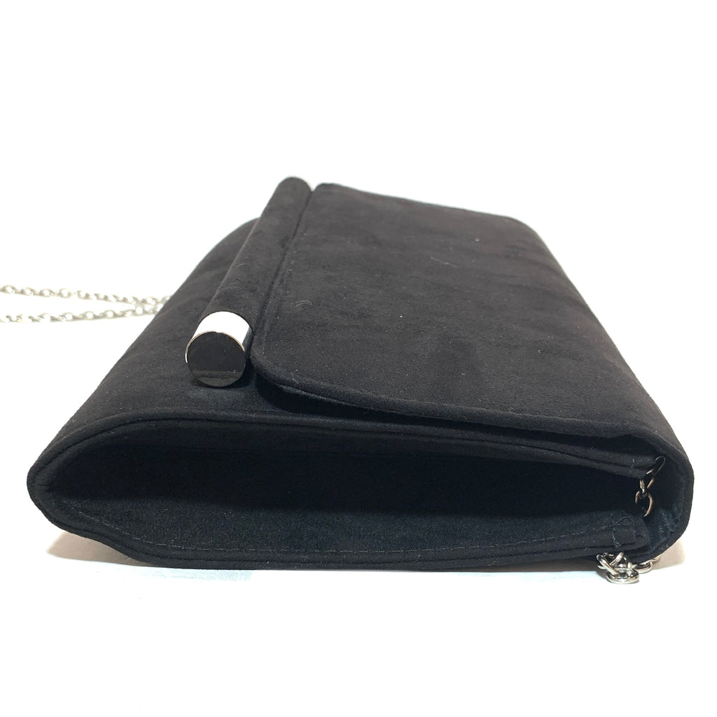 NEXT Black Suede Clutch | Brand New |