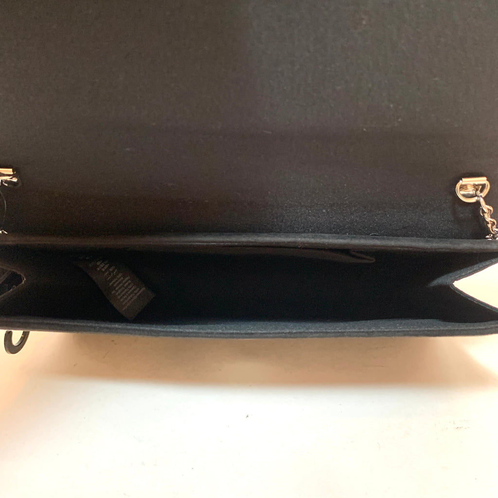 NEXT Black Suede Clutch | Brand New |