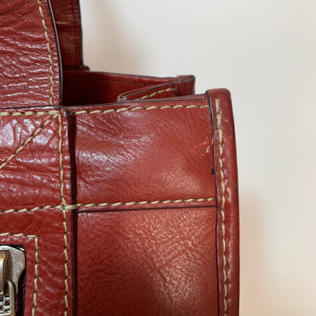 Michael Kors Burgundy Leather Tote | Pre Loved |