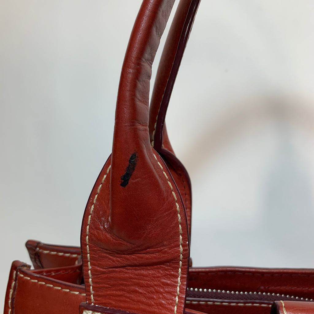 Michael Kors Burgundy Leather Tote | Pre Loved |