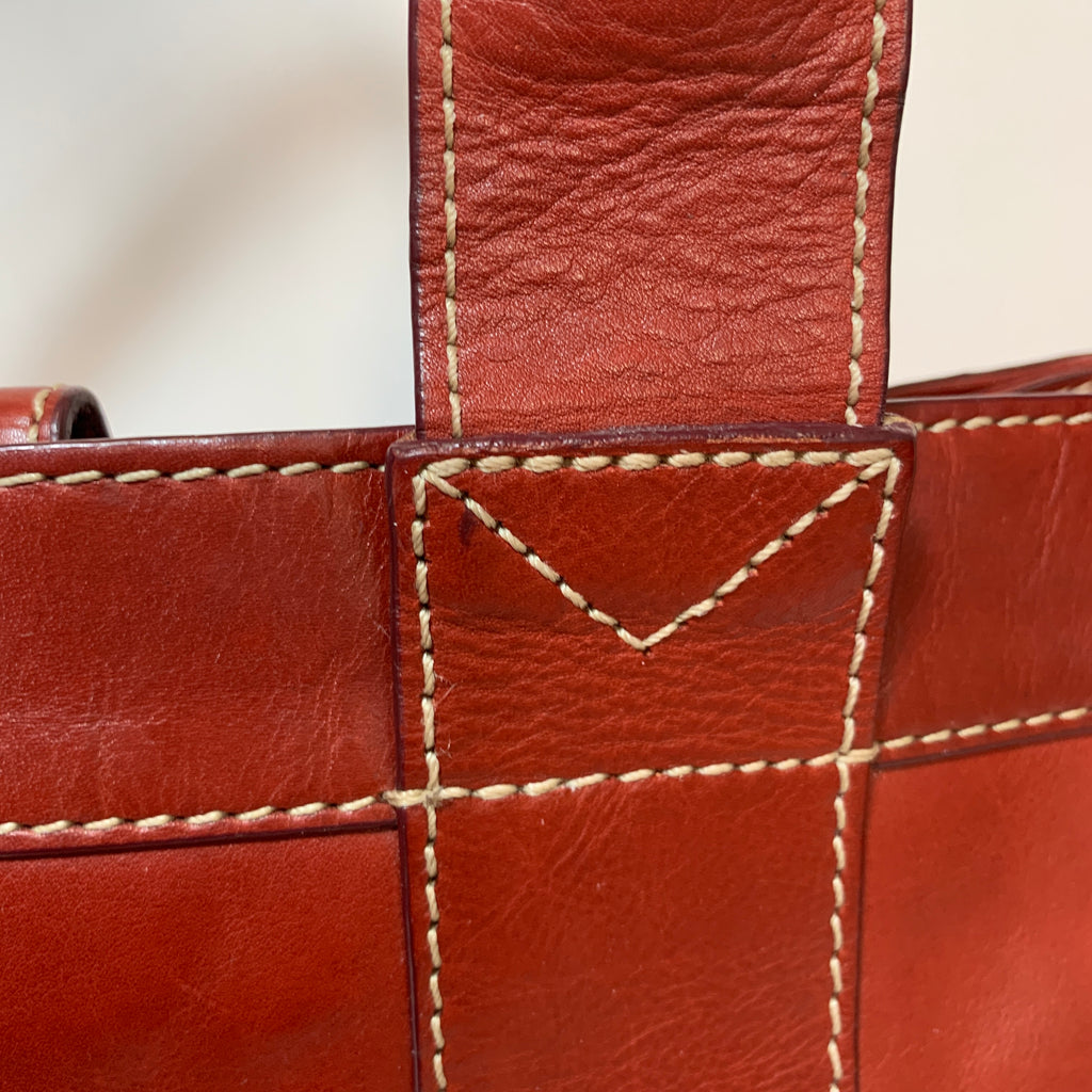 Michael Kors Burgundy Leather Tote | Pre Loved |