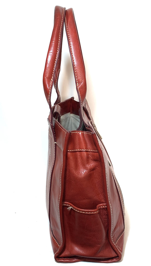 Michael Kors Burgundy Leather Tote | Pre Loved |