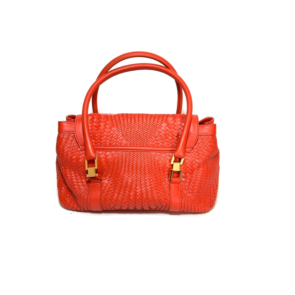 L.K. Bennett Red Quilted Leather Tote | Gently Used |