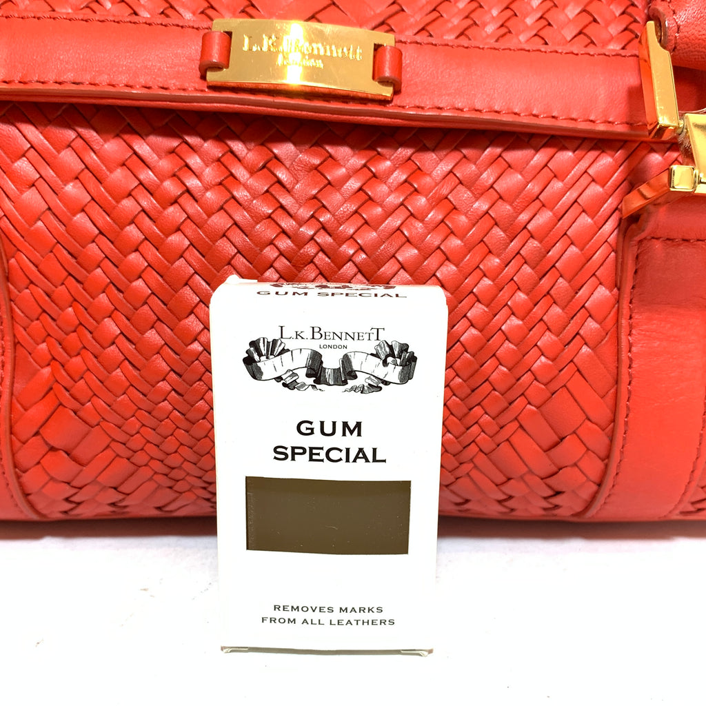 L.K. Bennett Red Quilted Leather Tote | Gently Used |