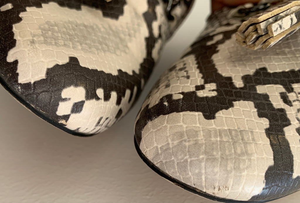 ZARA Snakeskin Print Loafers | Gently Used |