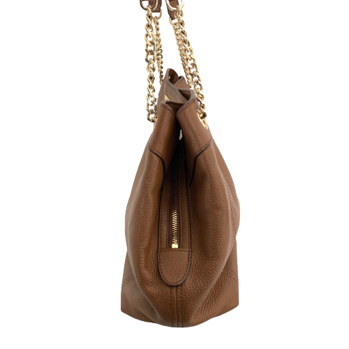 Michael Kors Tan Leather & Gold Chain Shoulder Bag | Pre Loved |