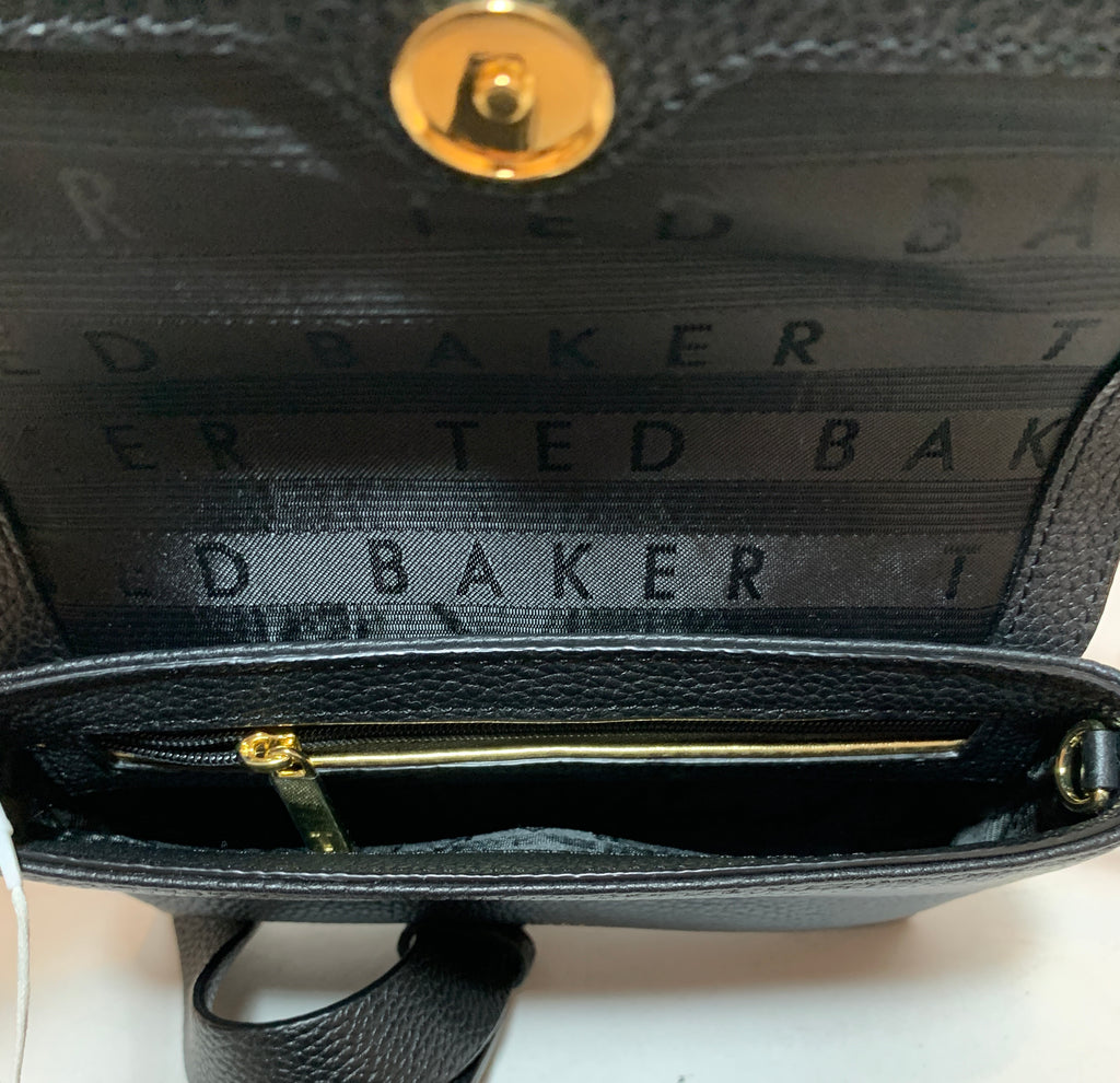 Ted Baker Black 'Marleea' Padlock Belt Bag | Brand New |