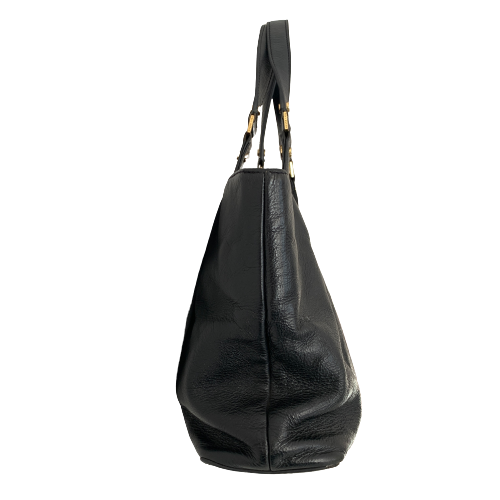 Tory Burch Black Leather 'Bombe' Tote | Pre Loved |