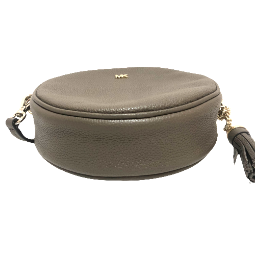 Michael Kors Taupe 'Canteen' Round Crossbody Bag | Gently Used |