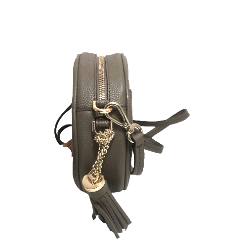 Michael Kors Taupe 'Canteen' Round Crossbody Bag | Gently Used |