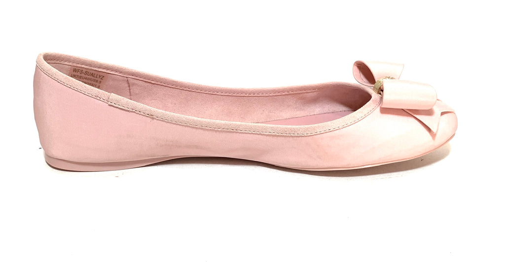 Ted Baker Light Pink Bow Canvas Ballet Flats | Gently Used |
