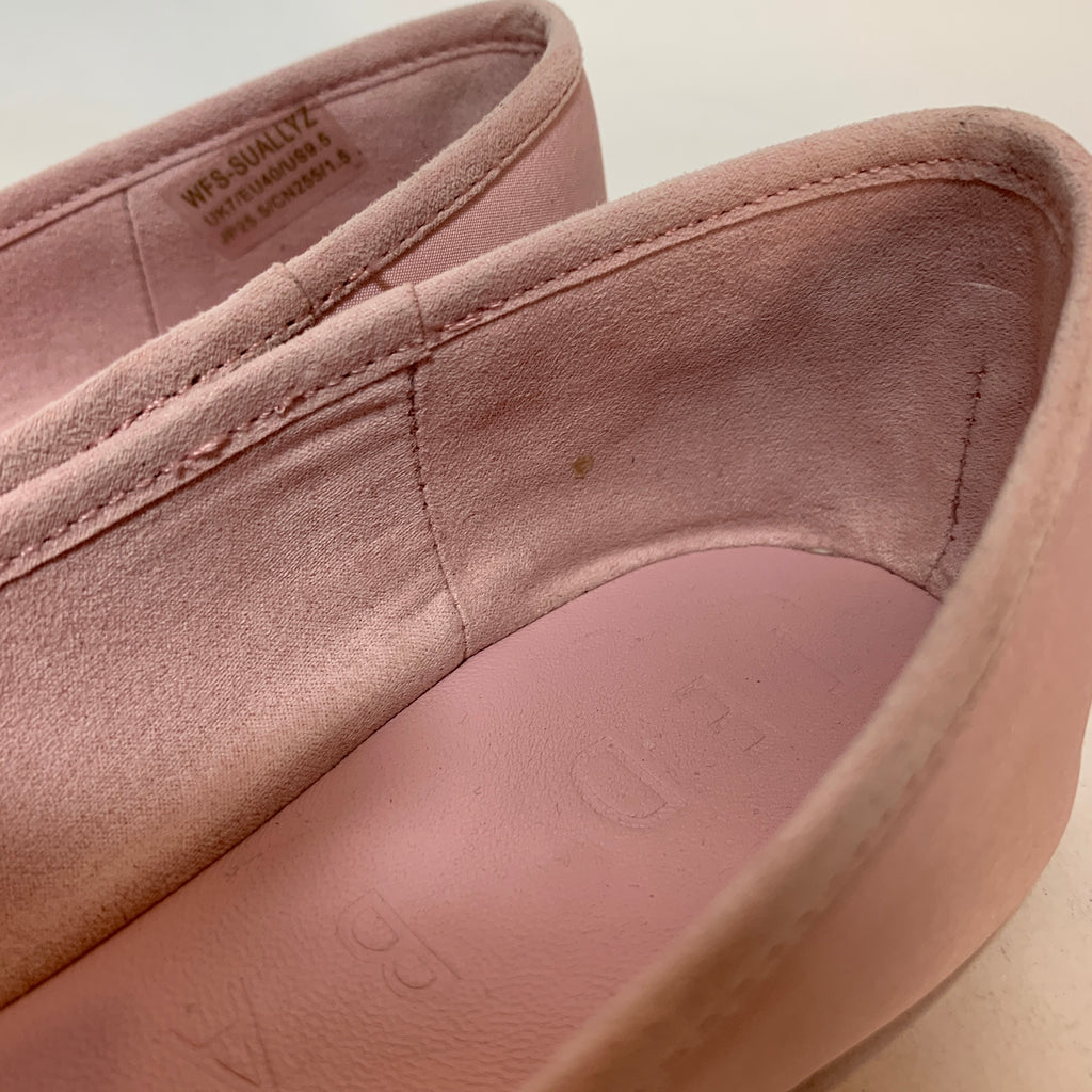 Ted Baker Light Pink Bow Canvas Ballet Flats | Gently Used |