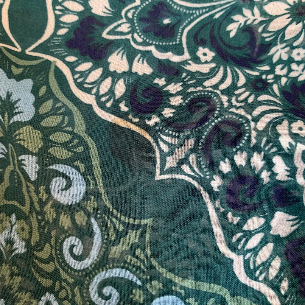 Vince Camuto Green Printed Dress | Like New |