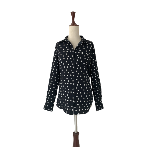 Merona Black Polka Dot Shirt | Brand New |