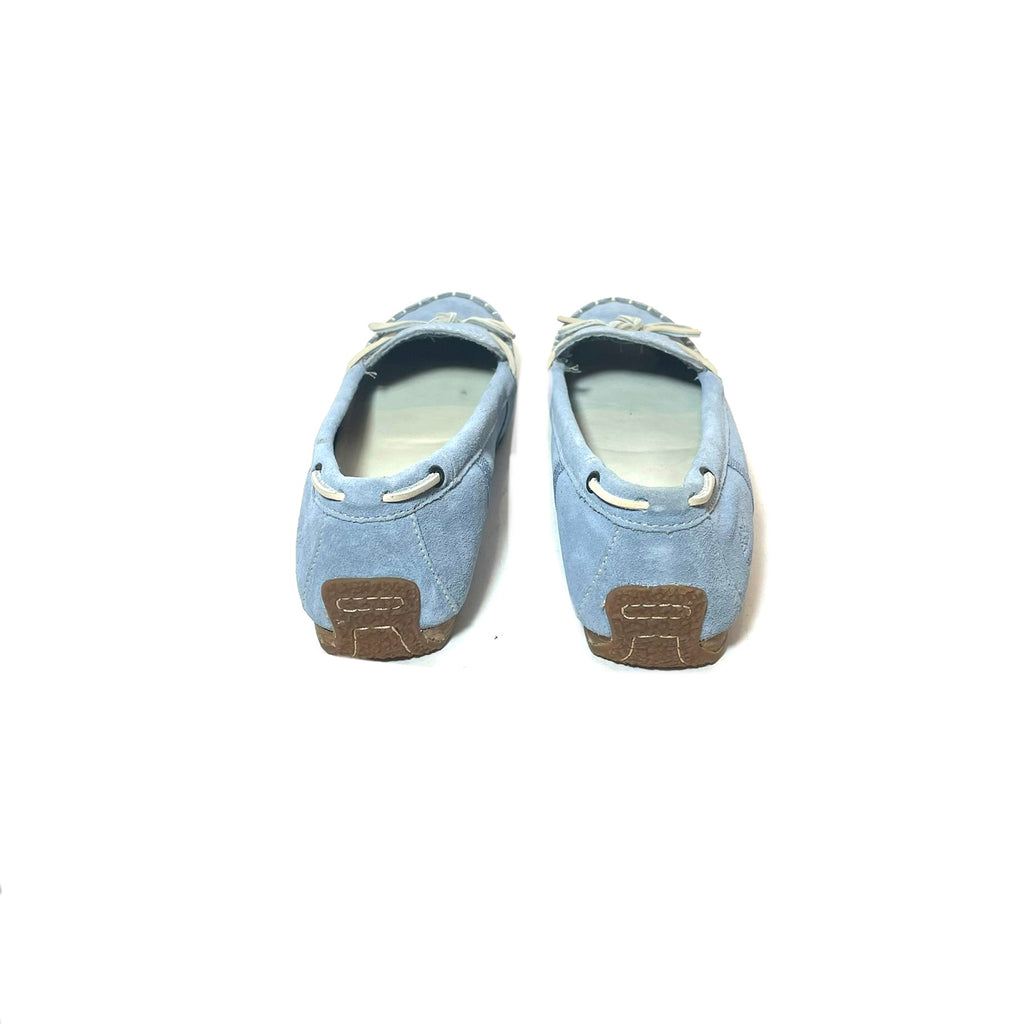 Timberland Women's Light Blue Suede Moccasin Loafers | Brand New |